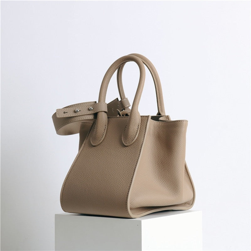 Small Leather Bucket Bag