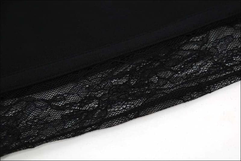 Winnal Black Lace Long Sleeve High Neck Blackless Bodycon Dress