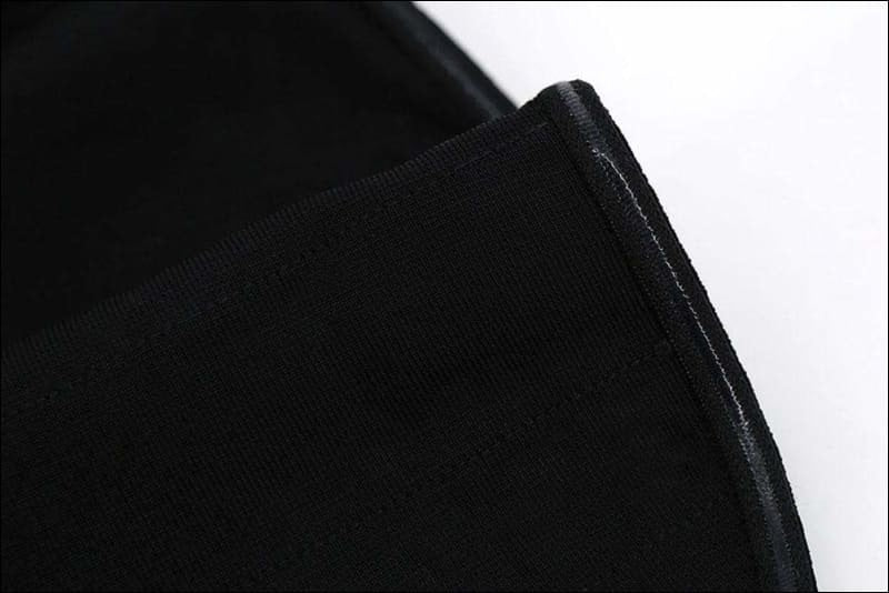 Winnal Black sleeveless bandage dress With Knot Detailing