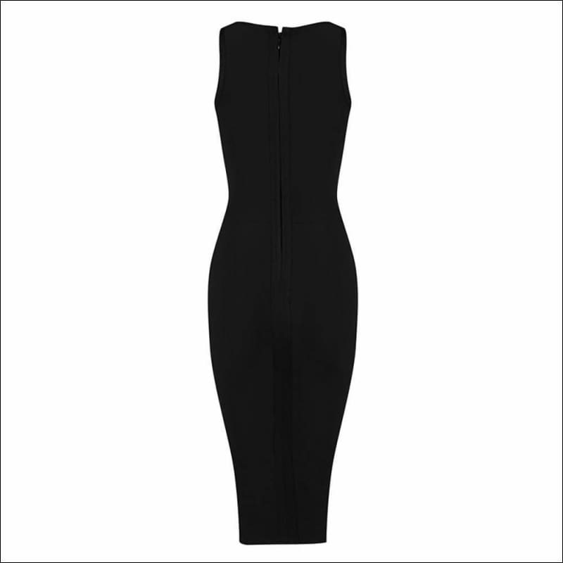 Winnal Cross Front Plunge Halterneck Bodycone Dresses