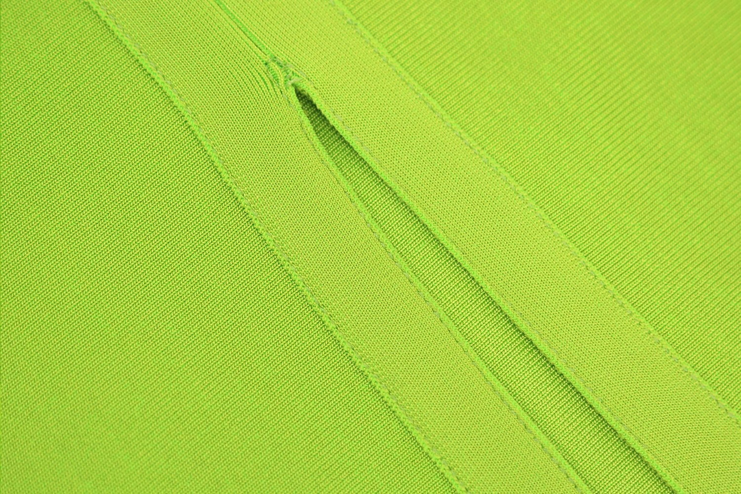 Winnal Fluorescent green off shoulder long sleeves backless bandage skirt back split banquet evening dress