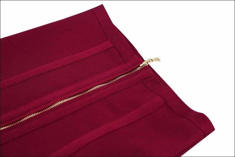 Winnal Rust Double Strap Bandage Midi Dress