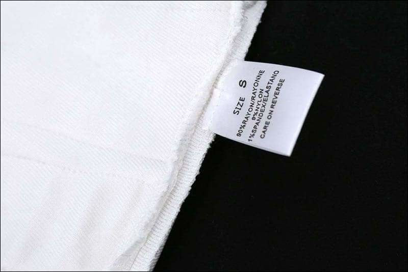 Winnal Sexy Bodycon Bandage Tops High Waist White Color