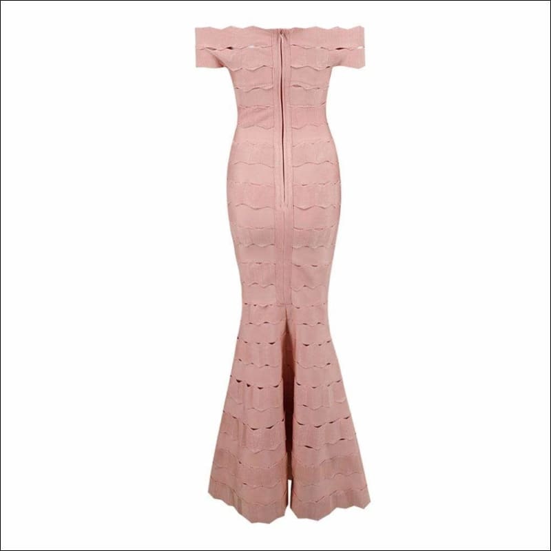Winnal Sexy Party Dresses Off Shoulder Strapless Straps Cross Wave Bandage Dress Bodycon Fashion Night Clubwear