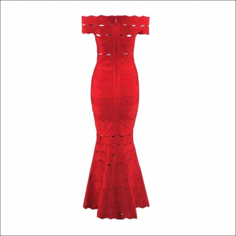 Winnal Sexy Party Dresses Off Shoulder Strapless Straps Cross Wave Bandage Dress Bodycon Fashion Night Clubwear