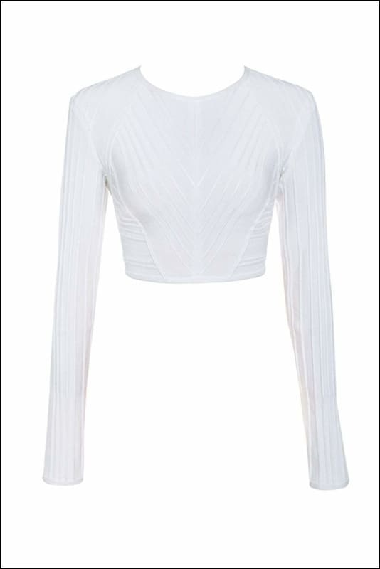 Winnal Sexy Two Piece Bodycon Dress Pannelled Scoope Neck Tank Celeb Long Sleeve Bandage Party Dresses Vestidos