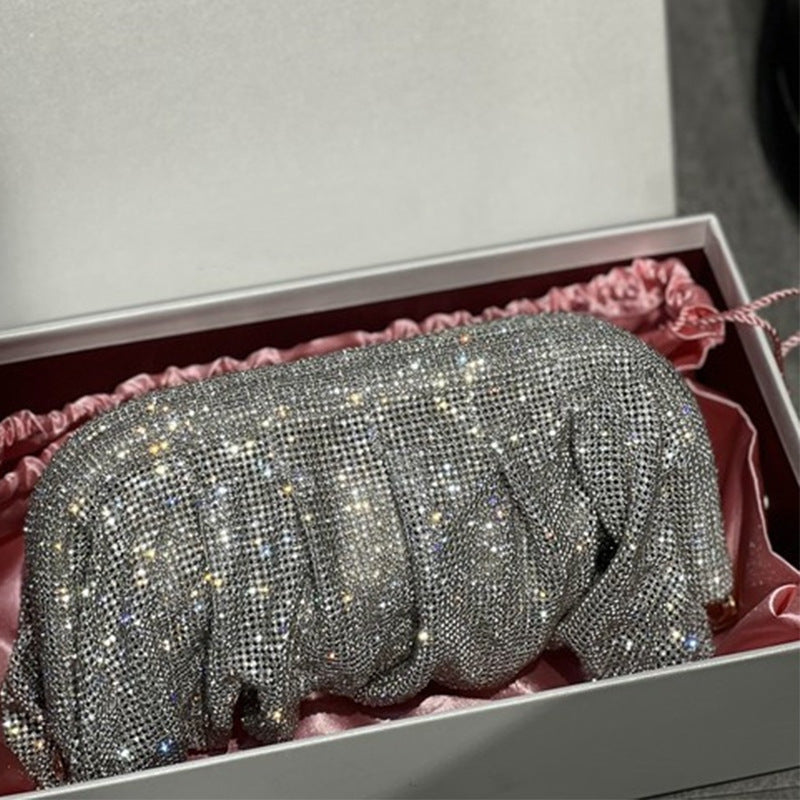 Winnal Fashion Slouchy Crystal - Embellished Clutch