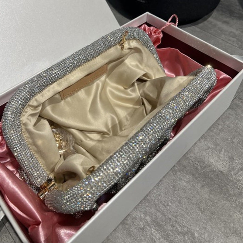 Winnal Fashion Slouchy Crystal - Embellished Clutch