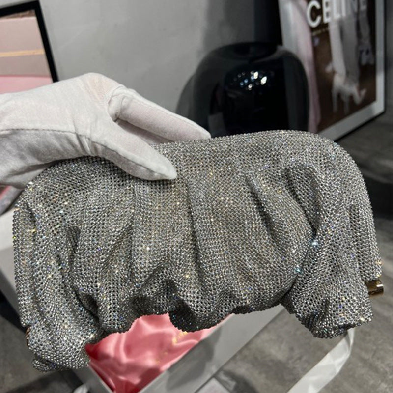 Winnal Fashion Slouchy Crystal - Embellished Clutch