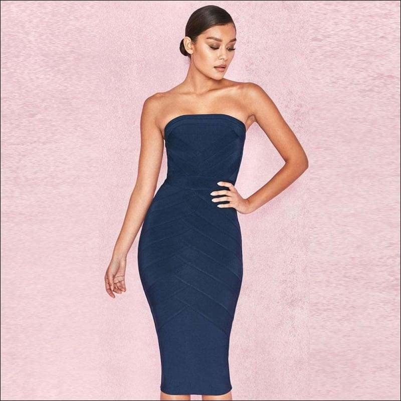 Winnal Strapless Bandage Dress