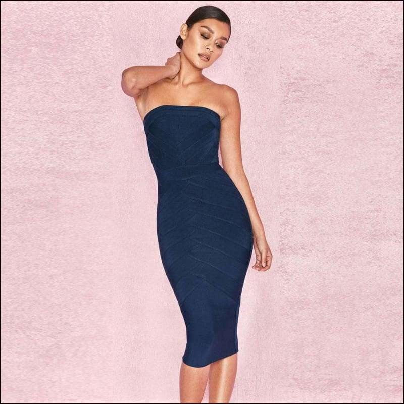 Winnal Strapless Bandage Dress