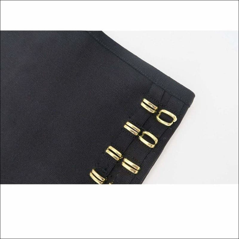 Winnal Studded Bandage Dress - Black