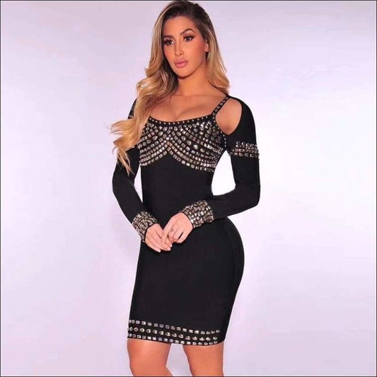 Winnal Studded Bodycon Dress