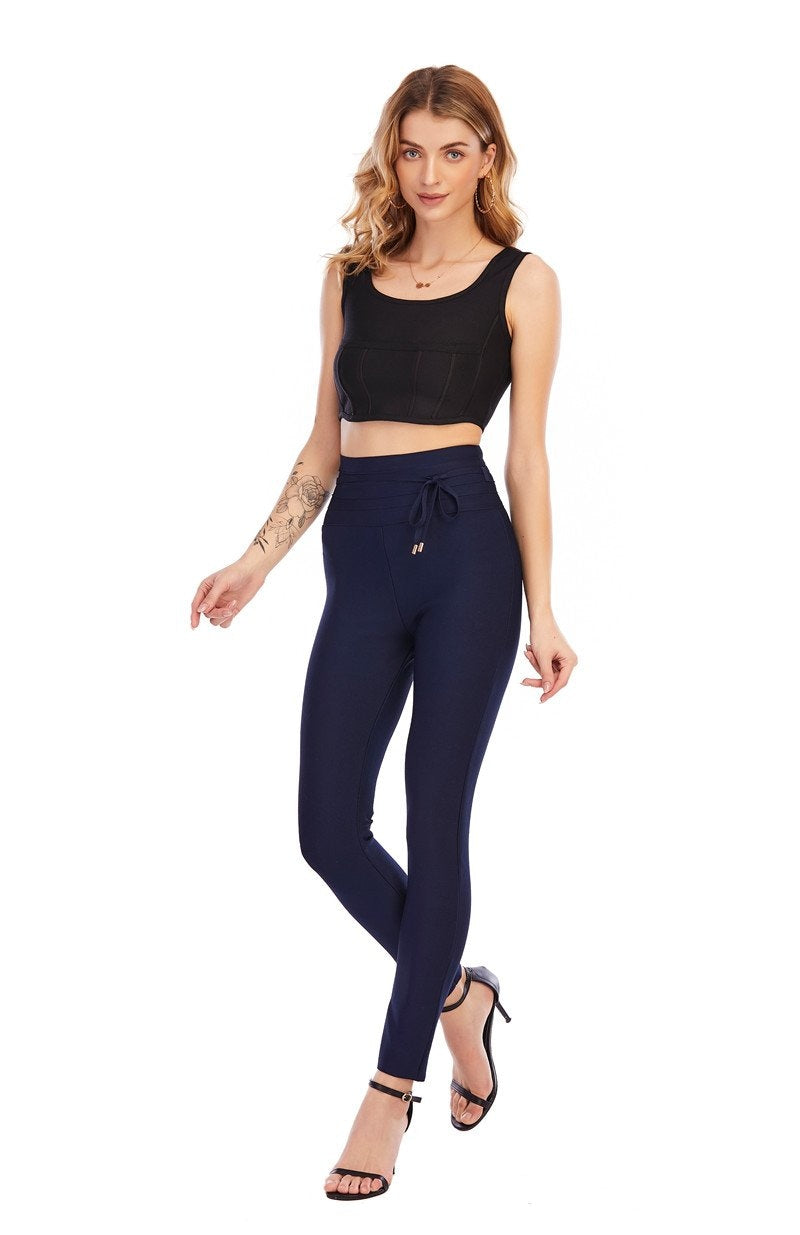 Winnal Women Fashion Sexy Tight Pants Casual High Waist Slim-Fit Sports Yoga Gym Leggings Slim Fit Bandage