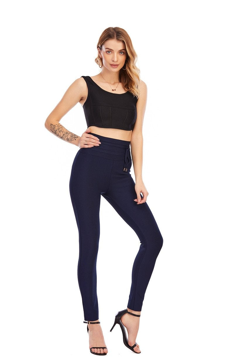 Winnal Women Fashion Sexy Tight Pants Casual High Waist Slim-Fit Sports Yoga Gym Leggings Slim Fit Bandage