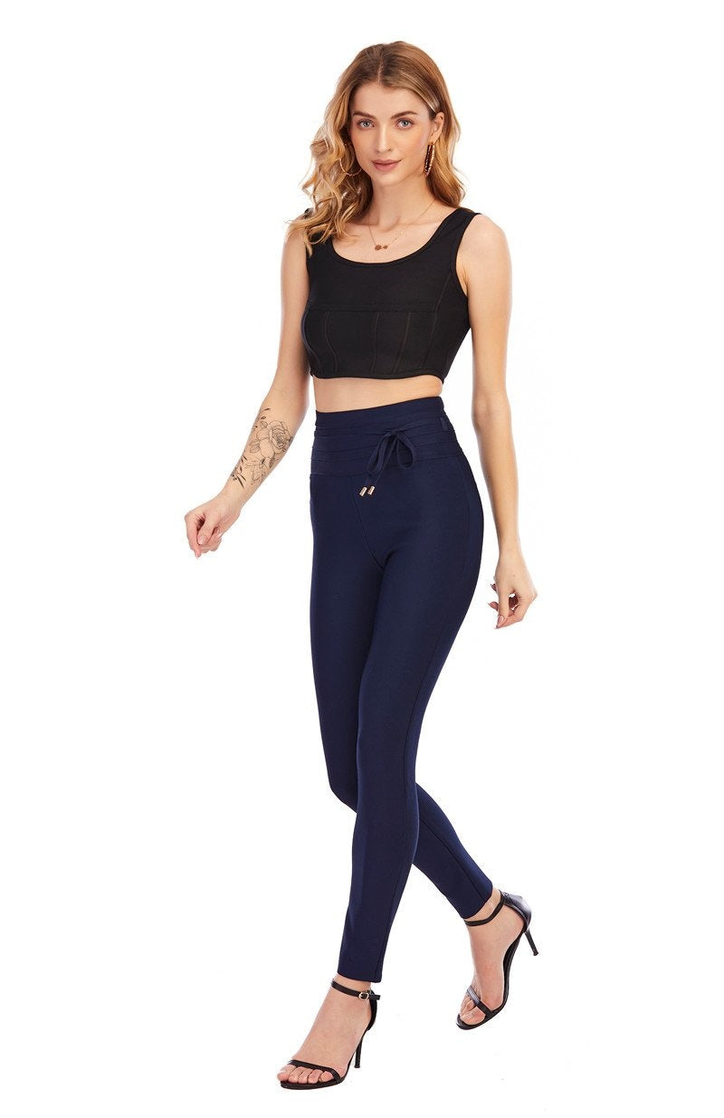 Winnal Women Fashion Sexy Tight Pants Casual High Waist Slim-Fit Sports Yoga Gym Leggings Slim Fit Bandage