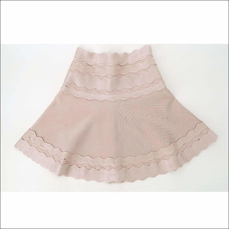 Winnal Women High Waist Flared Patchwork Umbrella Skirts
