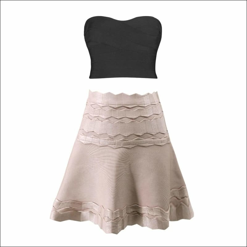 Winnal Women High Waist Flared Patchwork Umbrella Skirts