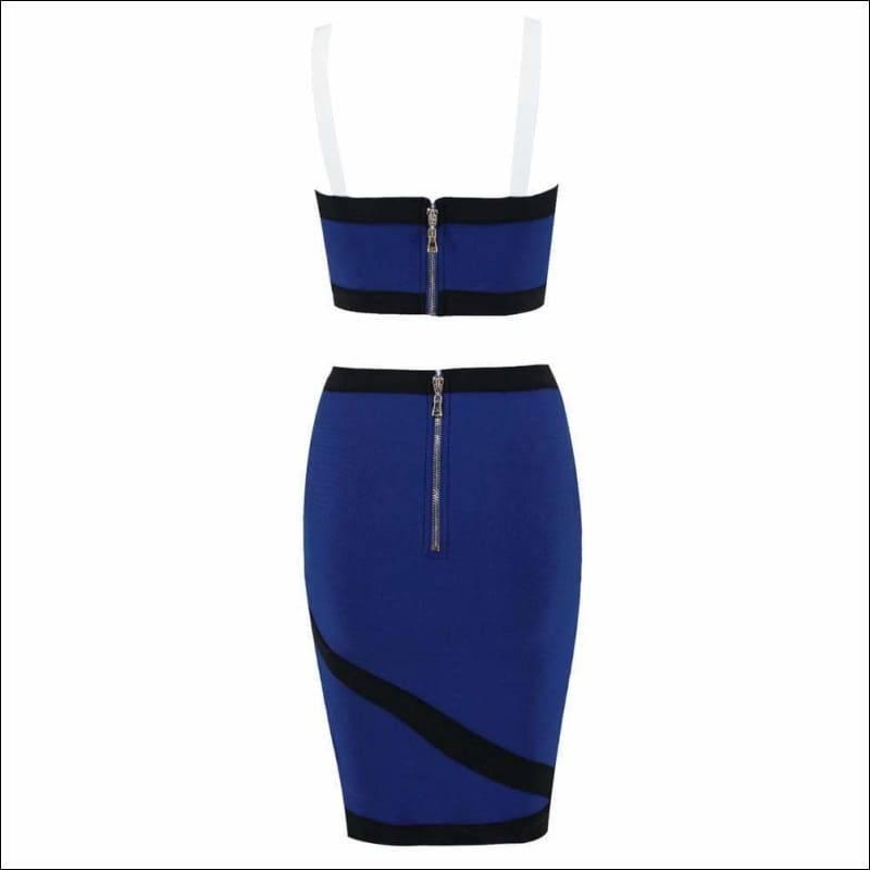 Winnal Women’s 2pcs stripped night club party bandage Top sets Pants Jumpsuits