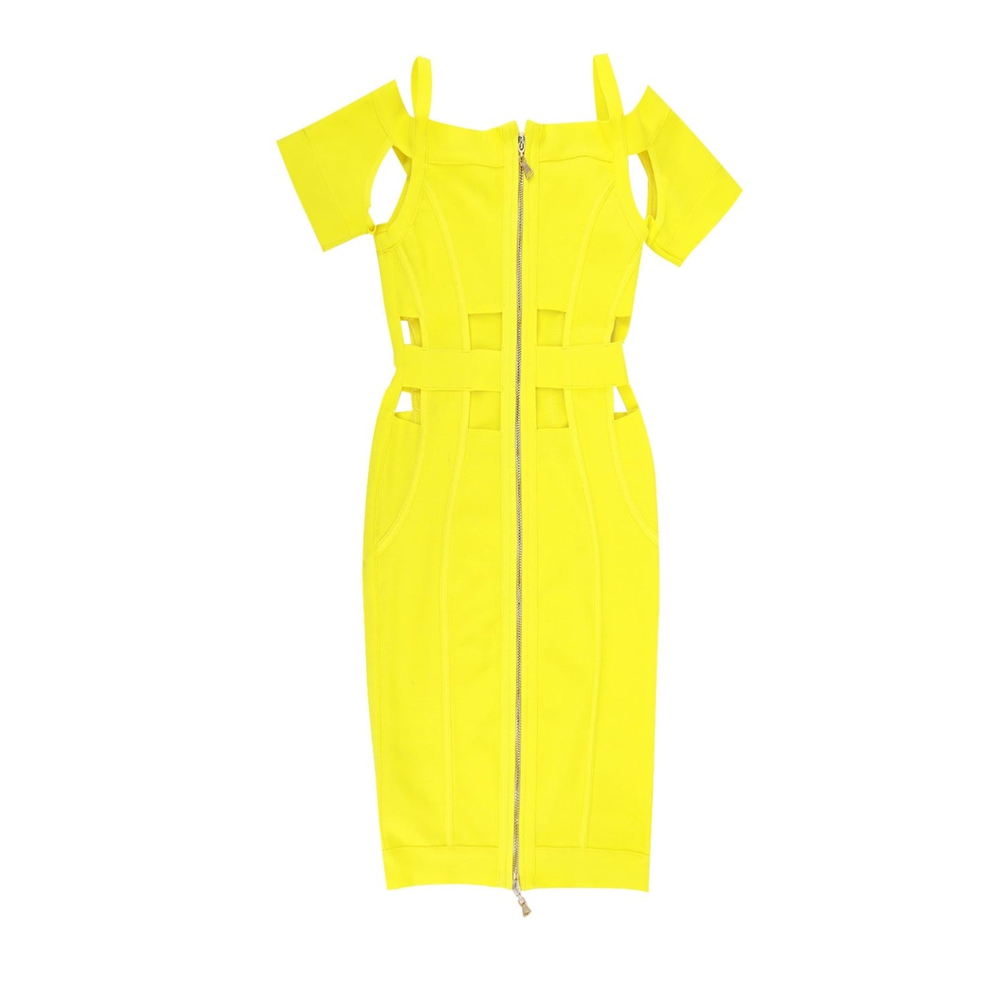 Winnal Womens Bandage Dress Sexy Hollow Out Bodycon Mini Club Night