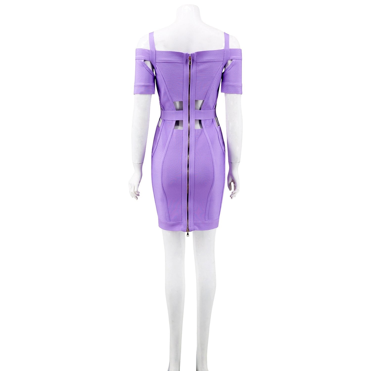 Winnal Womens Bandage Dress Sexy Hollow Out Bodycon Mini Club Night