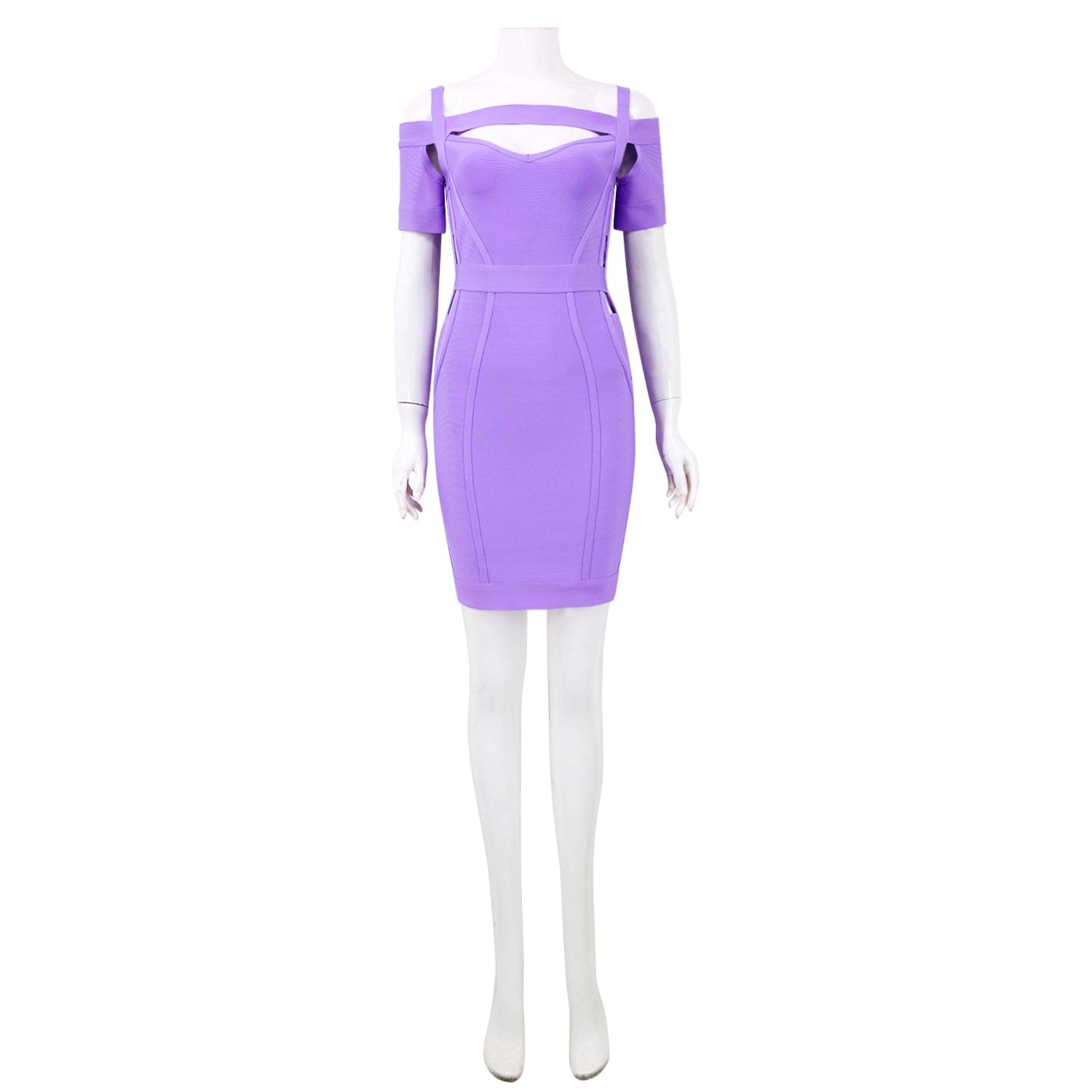 Winnal Womens Bandage Dress Sexy Hollow Out Bodycon Mini Club Night