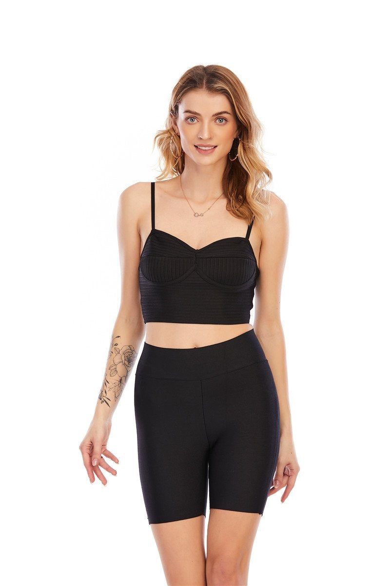 Winnal Womens High Waist Spring Bandage Shorts