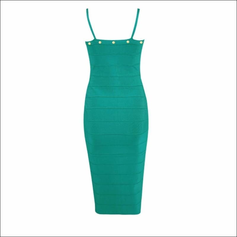 Winnal Women’s Off Shoulder High Waist Sleeveless Studded Front-Zip Bandage Sling Dress
