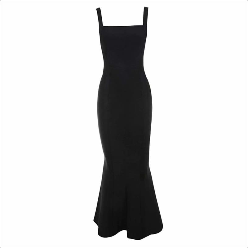 Winnal Women’s Off Shoulder Sleeveless Backless Bandage Bodycon Mermaid skirt Sling Long Dress
