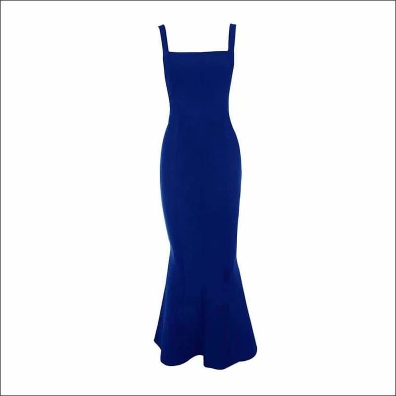 Winnal Women’s Off Shoulder Sleeveless Backless Bandage Bodycon Mermaid skirt Sling Long Dress