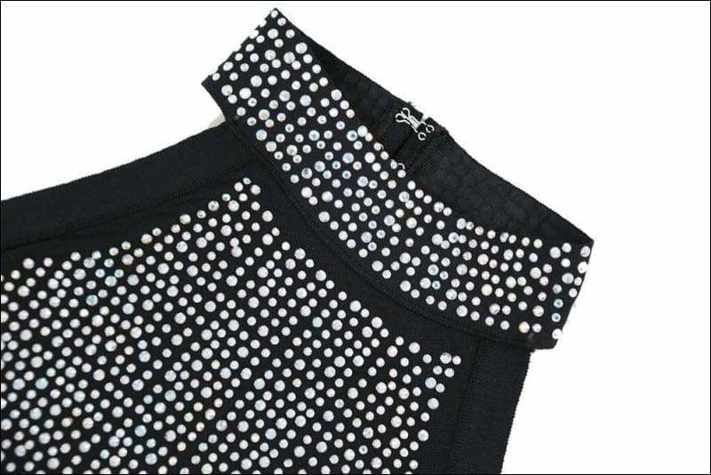 Winnal Women’s Sparkly Brilliant Beading Bandage Dress