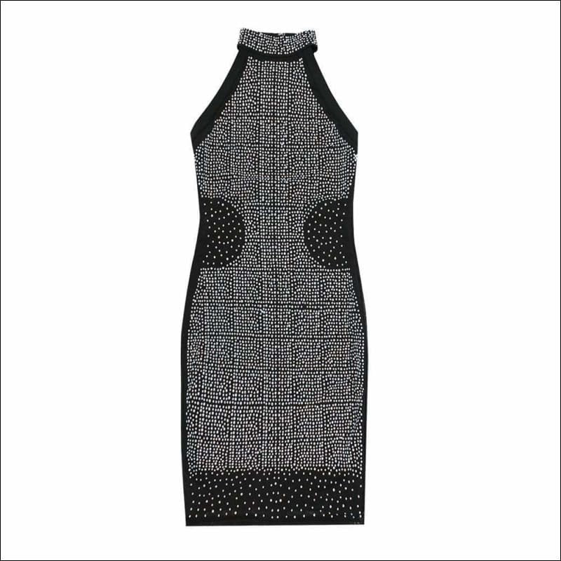 Winnal Women’s Sparkly Brilliant Beading Bandage Dress