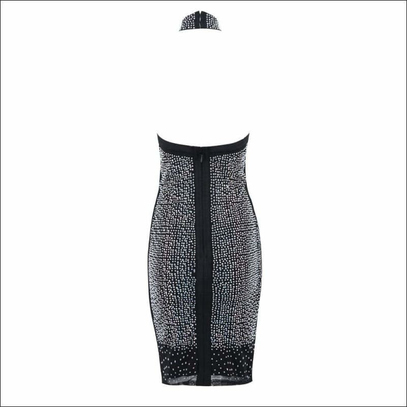 Winnal Women’s Sparkly Brilliant Beading Bandage Dress
