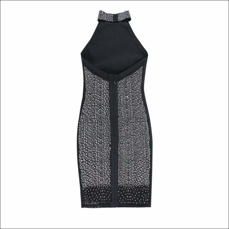 Winnal Women’s Sparkly Brilliant Beading Bandage Dress