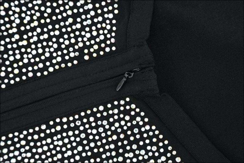 Winnal Women’s Sparkly Brilliant Beading Bandage Dress