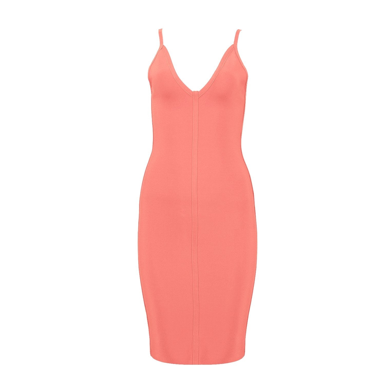 Winnal Women’s Strap Midi Bandage Dress Length Party Solid Prom Bodycon