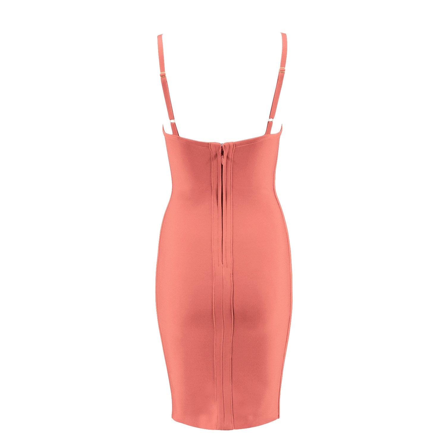 Winnal Women’s Strap Midi Bandage Dress Length Party Solid Prom Bodycon