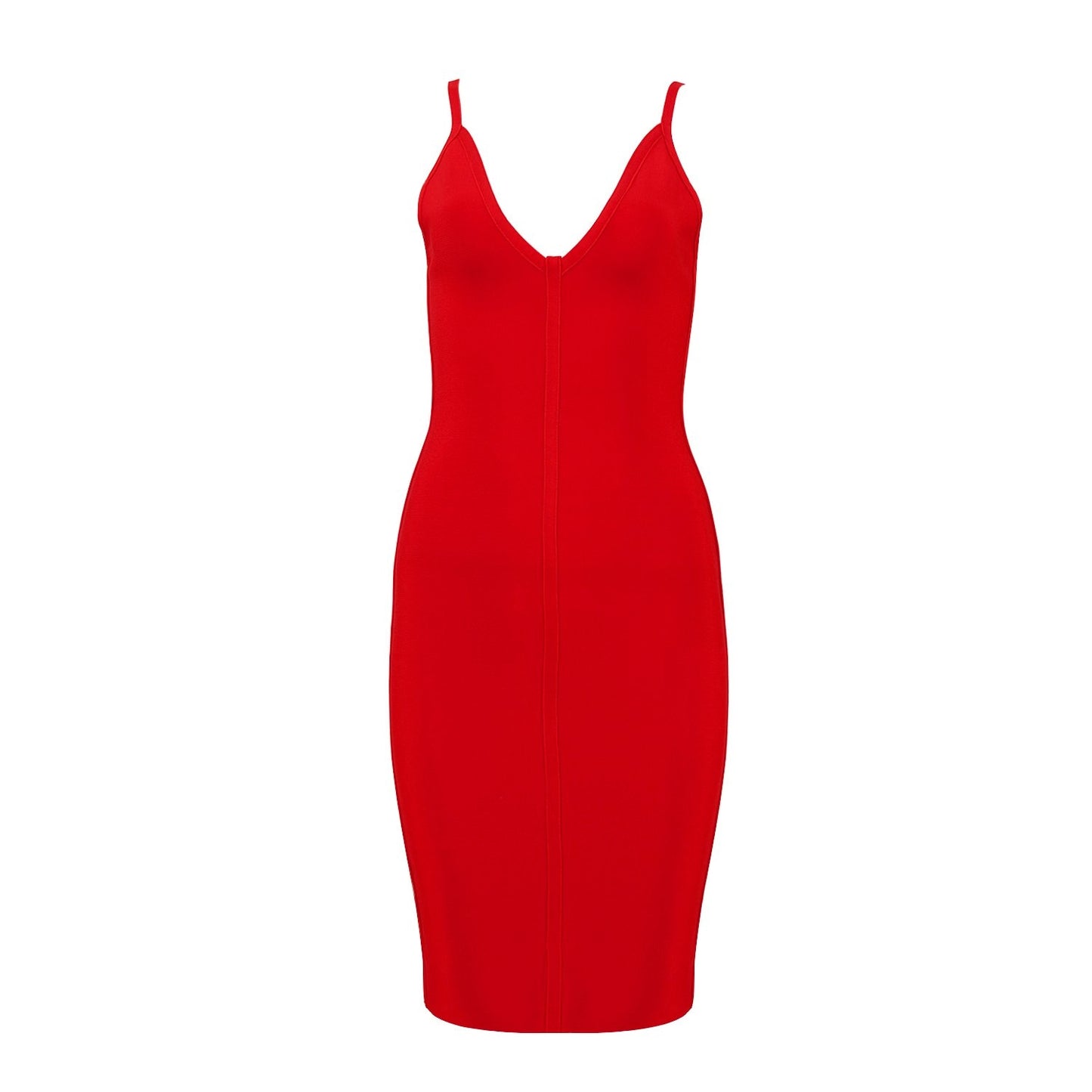 Winnal Women’s Strap Midi Bandage Dress Length Party Solid Prom Bodycon