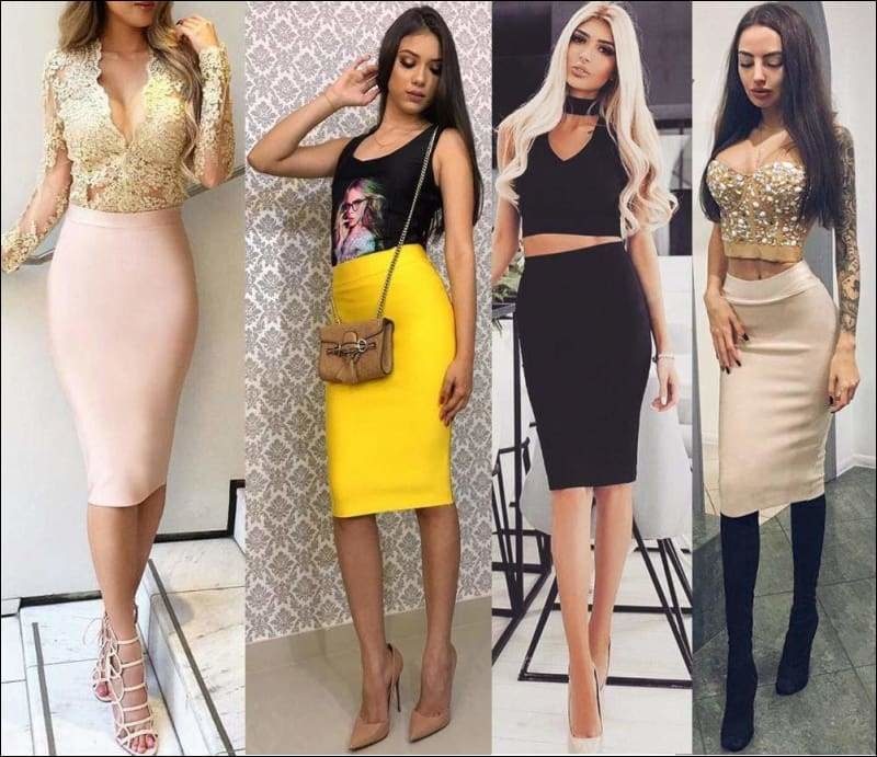 Winnal Women’s Stretch Bodycone Pencil Skirt
