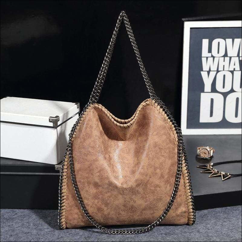 Womens Fashion Fold Over Tote Bag