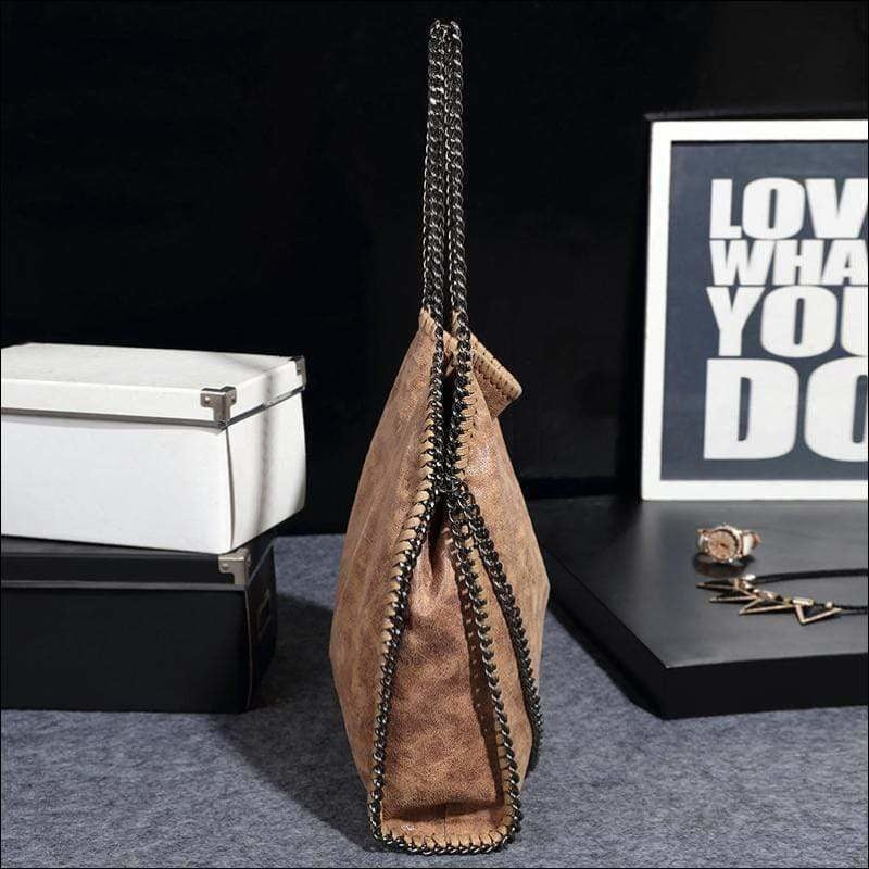 Womens Fashion Fold Over Tote Bag