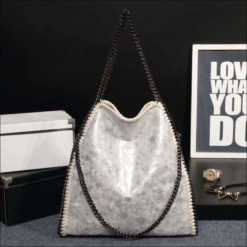 Womens Fashion Fold Over Tote Bag