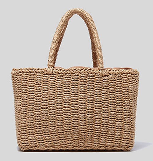 Women’s Interwoven Raffia Tote Bag