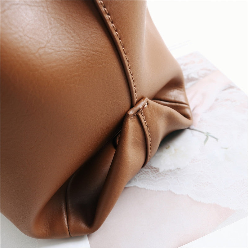 Womens Large Leather Bucket Bag