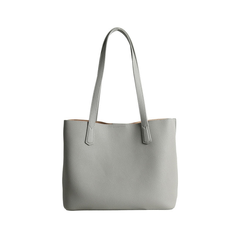 Women’s Large Leather Shopping Tote Bag