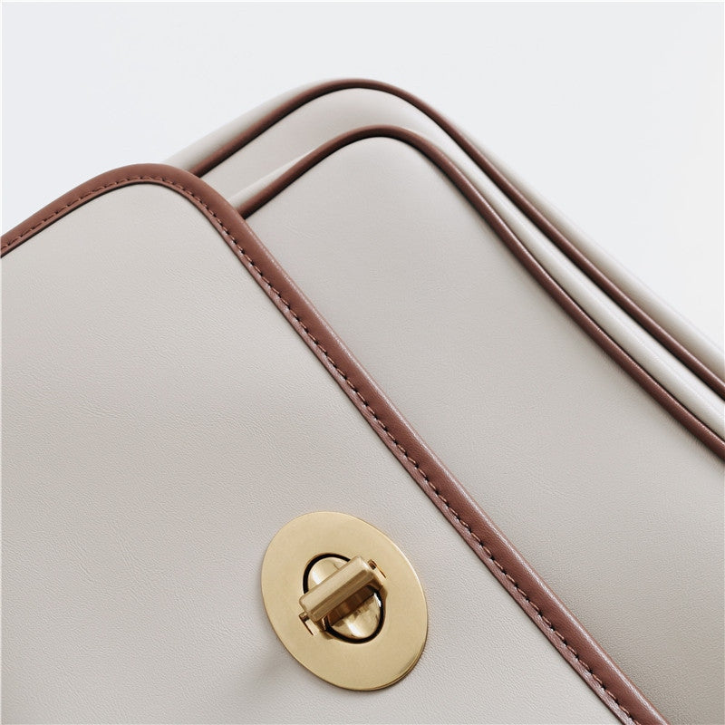 Womens Leather CrossBody Postal Bag Multi