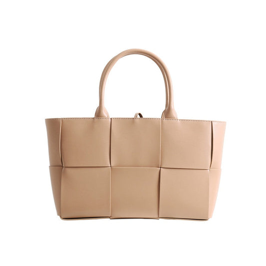 Womens Leather Intreccio Woven Large Tote Bag