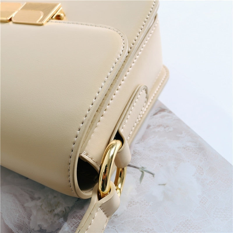 Womens Leather Mini Square Bag In Box Calfskin