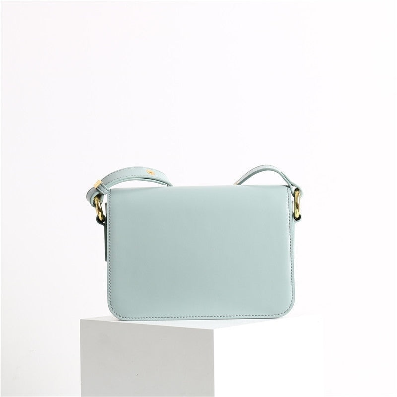 Womens Leather Mini Square Bag In Box Calfskin