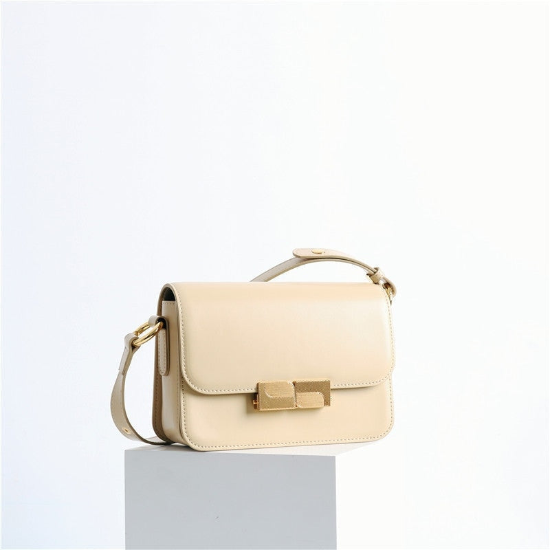 Womens Leather Mini Square Bag In Box Calfskin